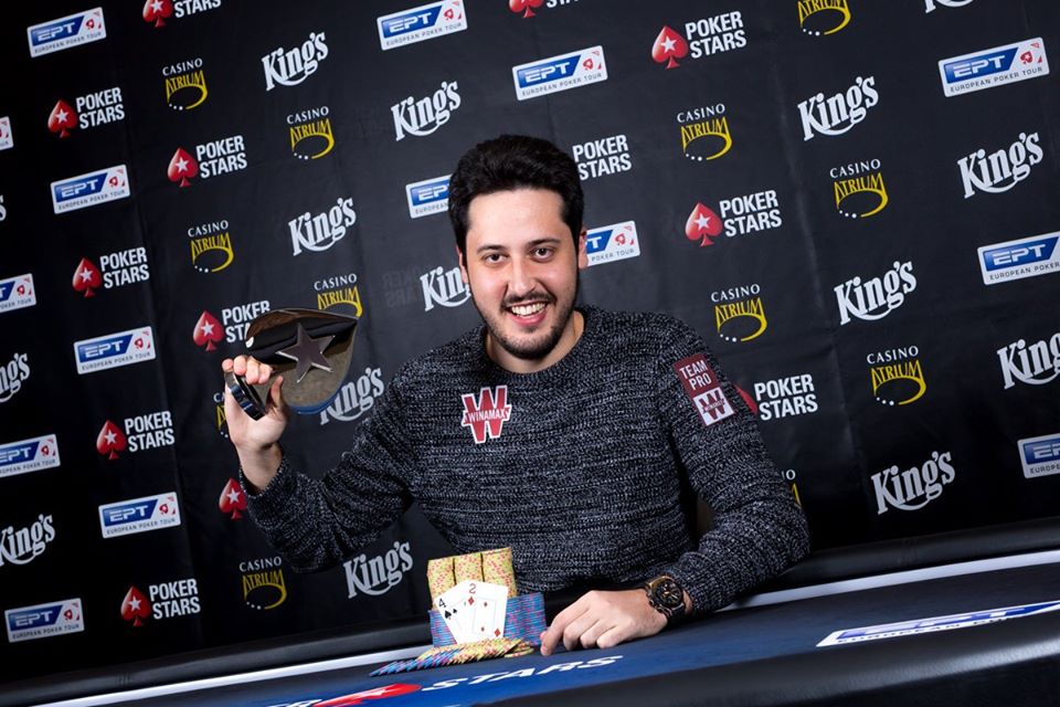 NLH 8 Handed winner Adrian Mateos – Photo by PokerStars