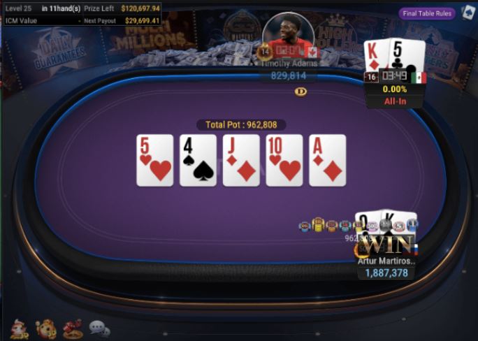 WSOP Side Event – $2,500 Deepstack Turbo