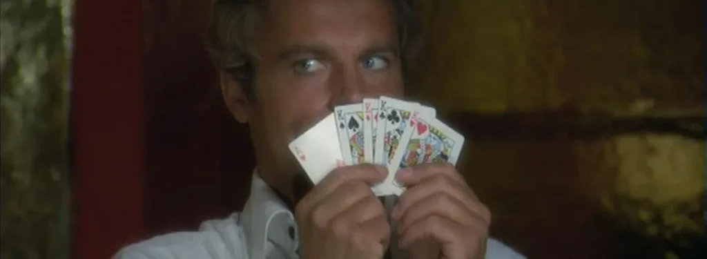 A "beginner" poker player from the movie 'Pari e dispari.'