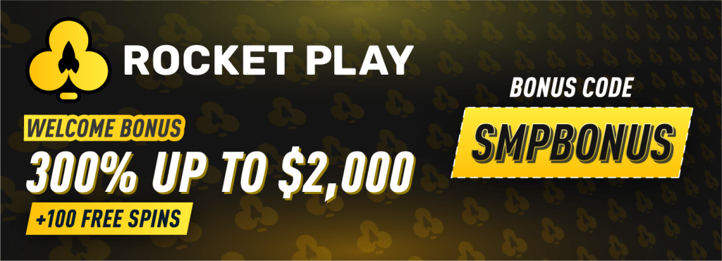 Best RocketPlay Promo Code 2026 SMPBONUS | 300% Up to $2000 + 100 Free Spins