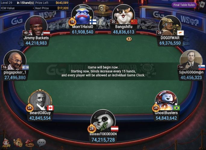 WSOP Online Super Circuit RING #1: $100 Super Circuit Kick Off final table