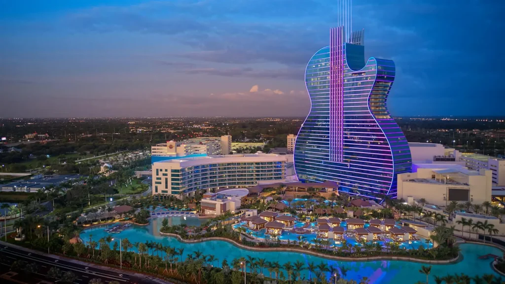 Guitar shaped Hard Rock Casino & Resort Las Vegas will add another stunning landmark to the Strip
