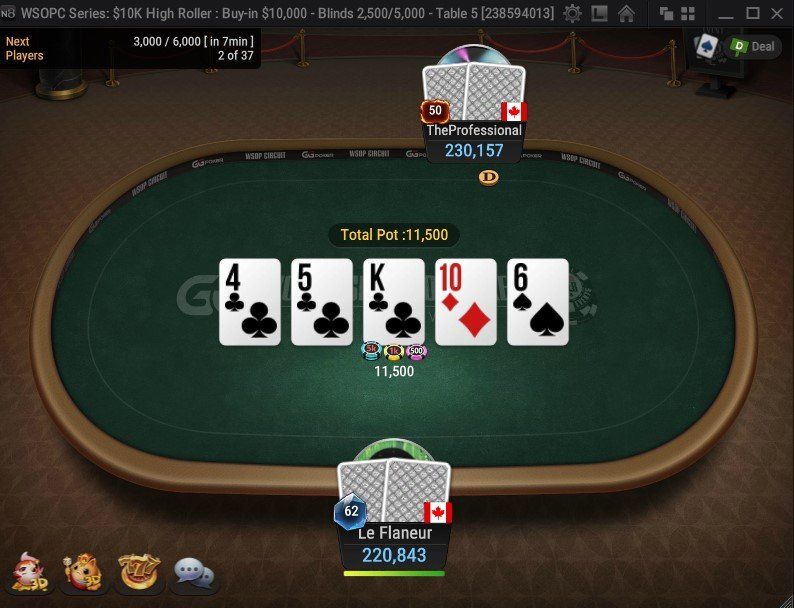 WSOPC Series: $10K High Roller – Le Flaneur