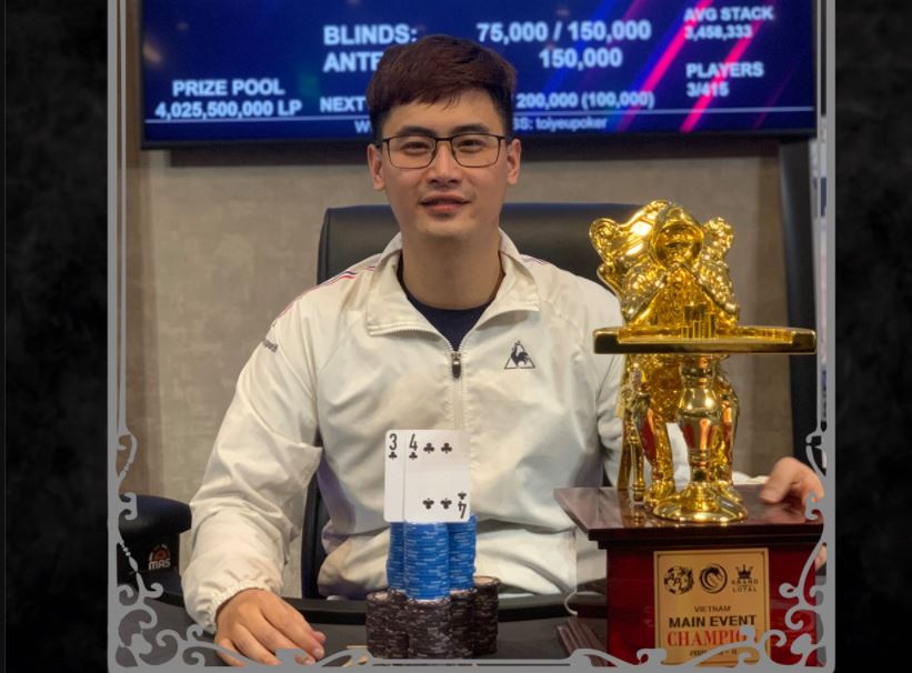 Huỳnh Ngọc Cường. Credit: Grand Loyal Poker Club Facebook