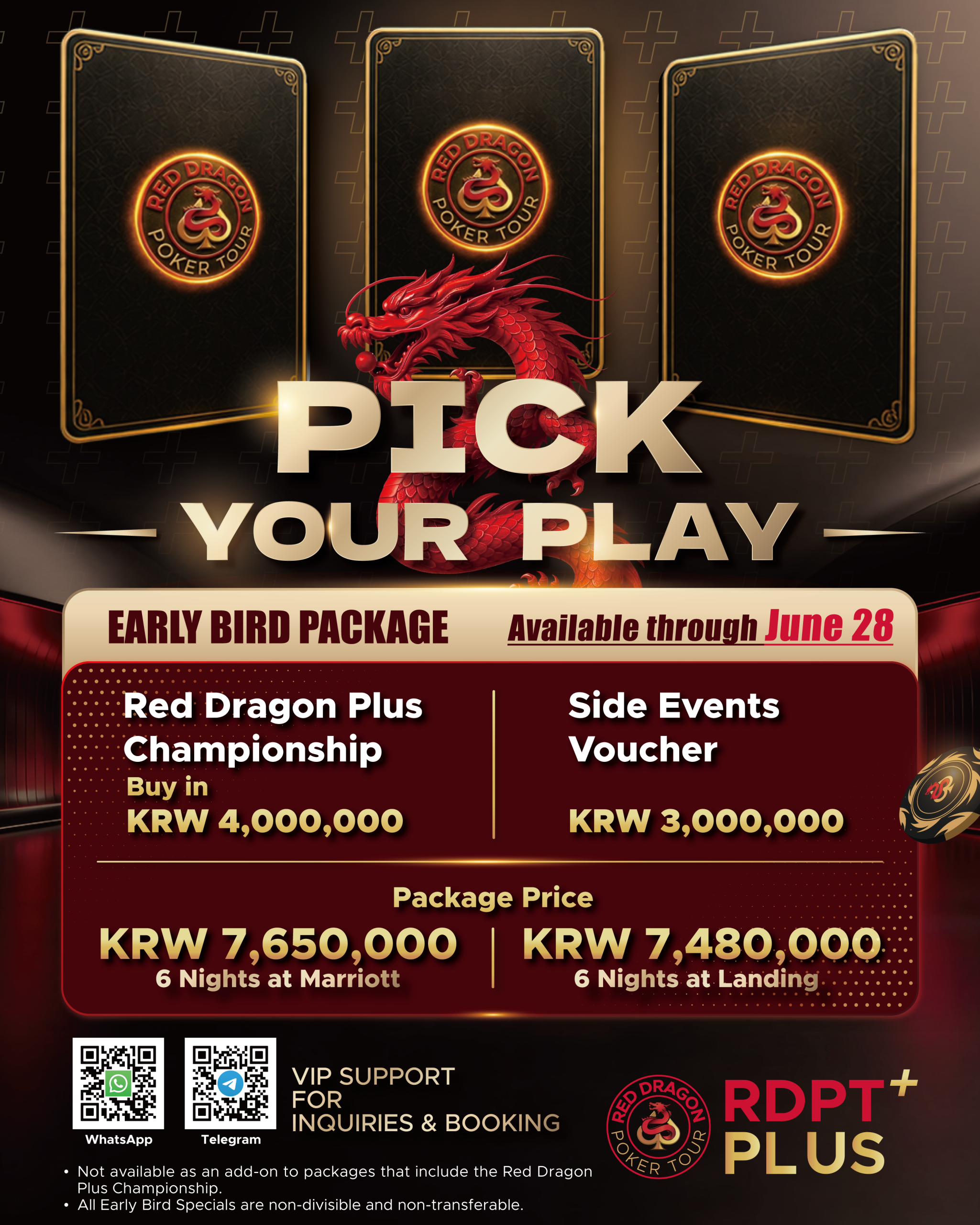 RDPT PLUS Jeju Summer - Pick Your Play Package