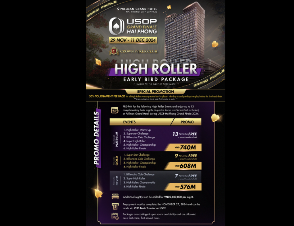 USOP Grand Finale Early Bird Packages