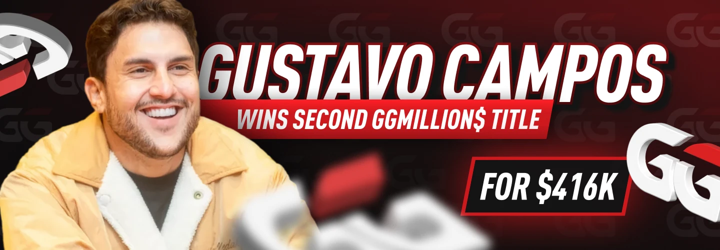 Gustavo Campos wins his second GGMillion$ Title and $416,000