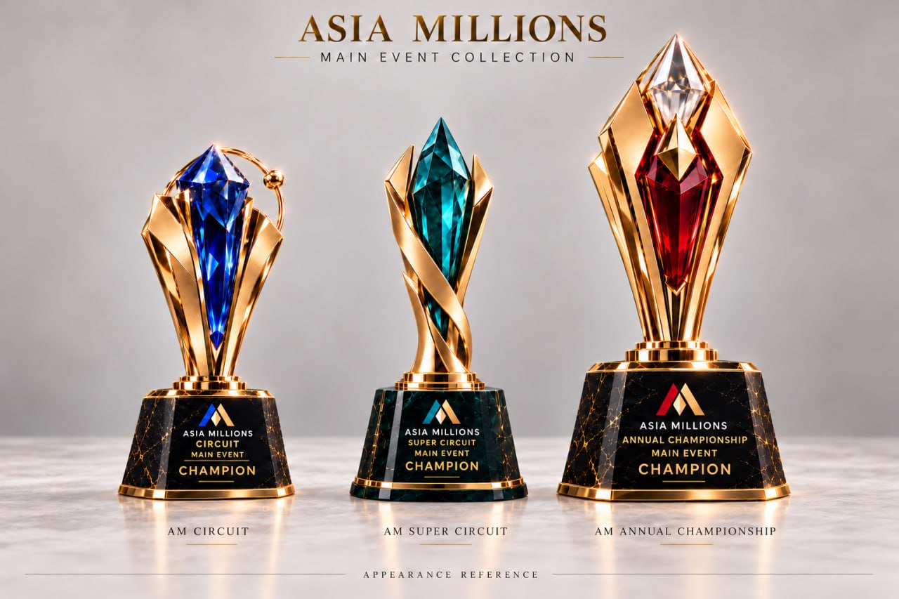 Asia Millions trophies
