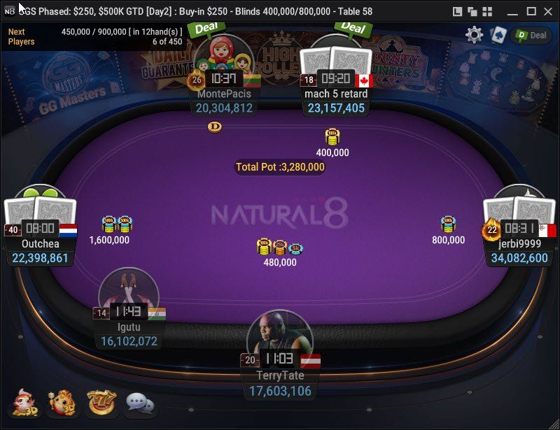 GGS Phased $ 500K GTD – Final Table
