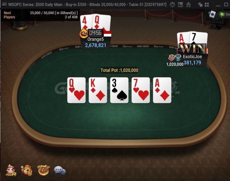WSOPC Series: $500 Daily Main