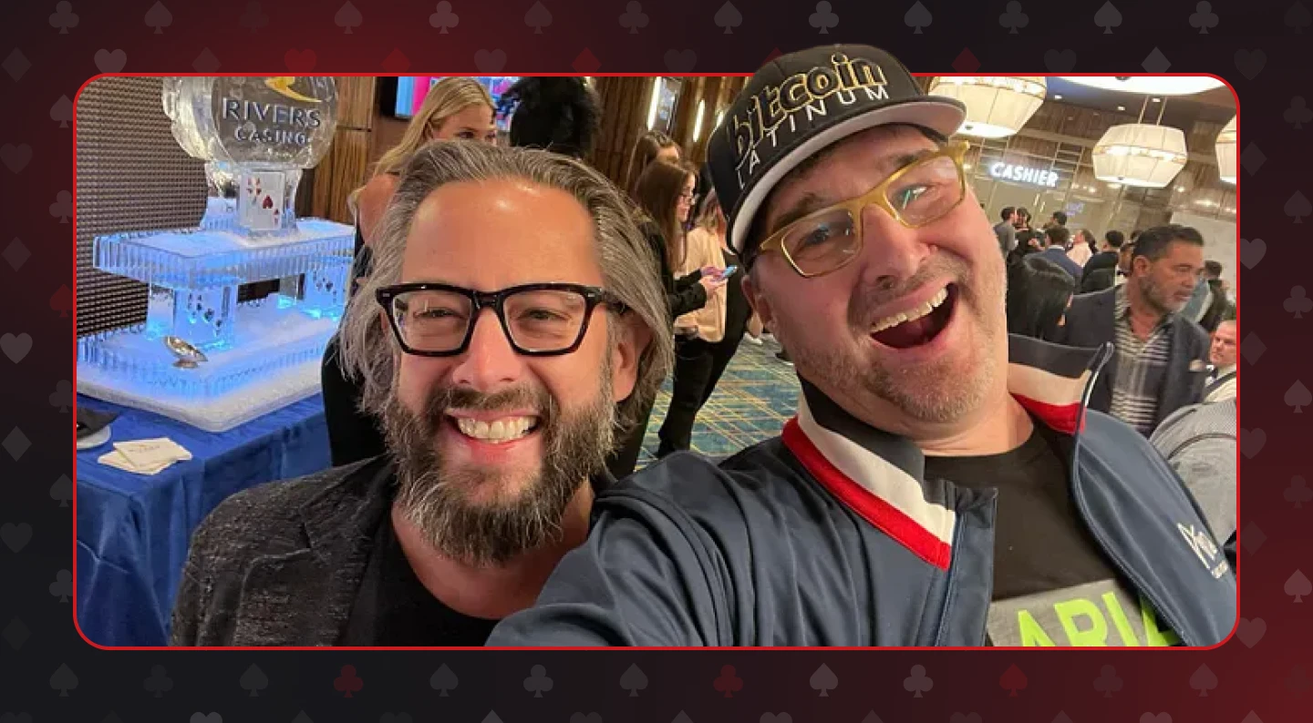 Jeremy Kaufman and Phil Hellmuth