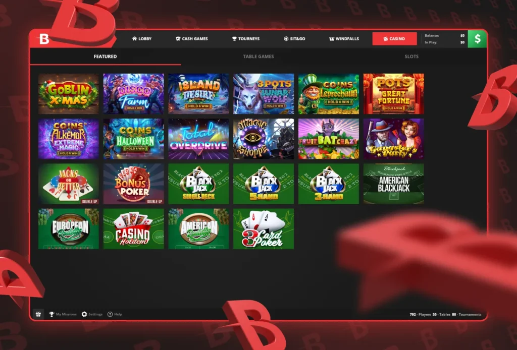 BetOnline Casino Games