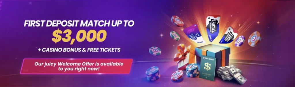 WPT Global Welcome Bonus + Free Tournament Tickets
