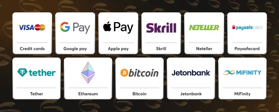 Goldenbet Casino – Payment Methods