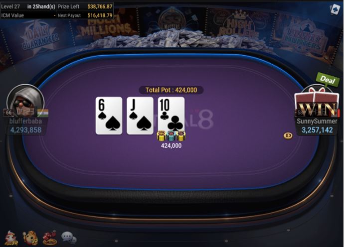 WSOP Side Event – $400 Warmup