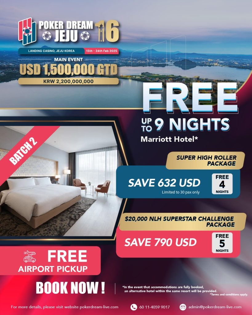 Poker Dream Returns to Jeju for Another Grand Season