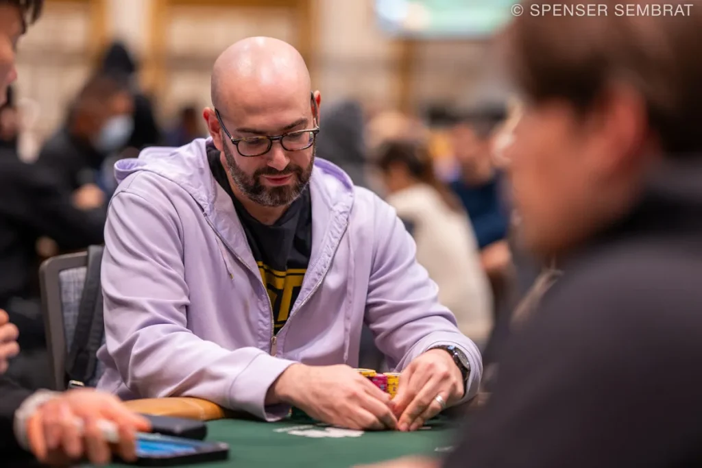 Arthur Morris (photo credit: PokerNews photographer Spenser Sembrat)