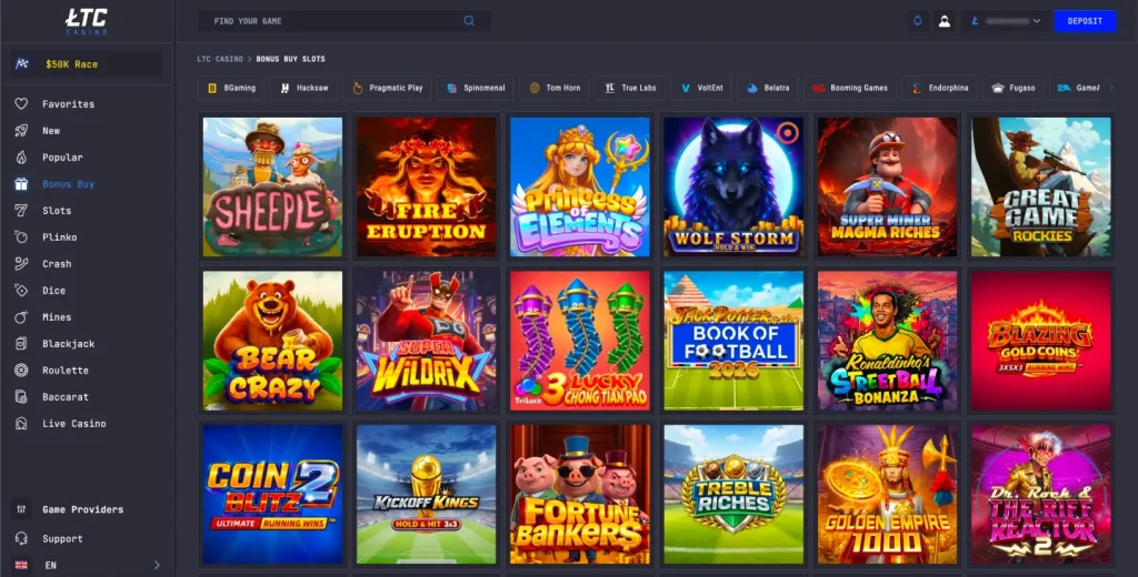 LTC Casino Slots