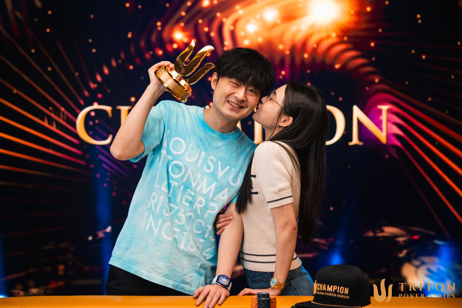 Mingcong Chen with his wife Lesley