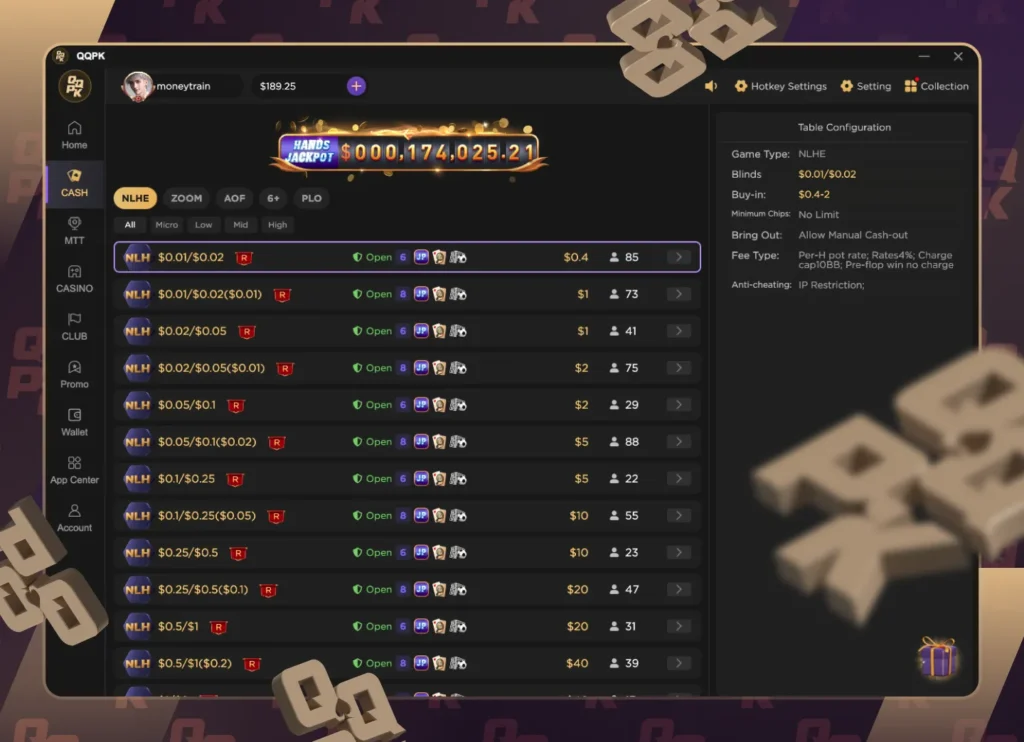 QQPK Game Selection