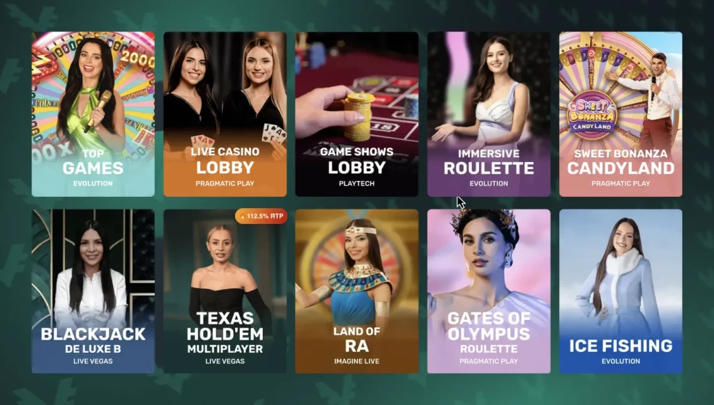 Vave Casino Live Casino Games