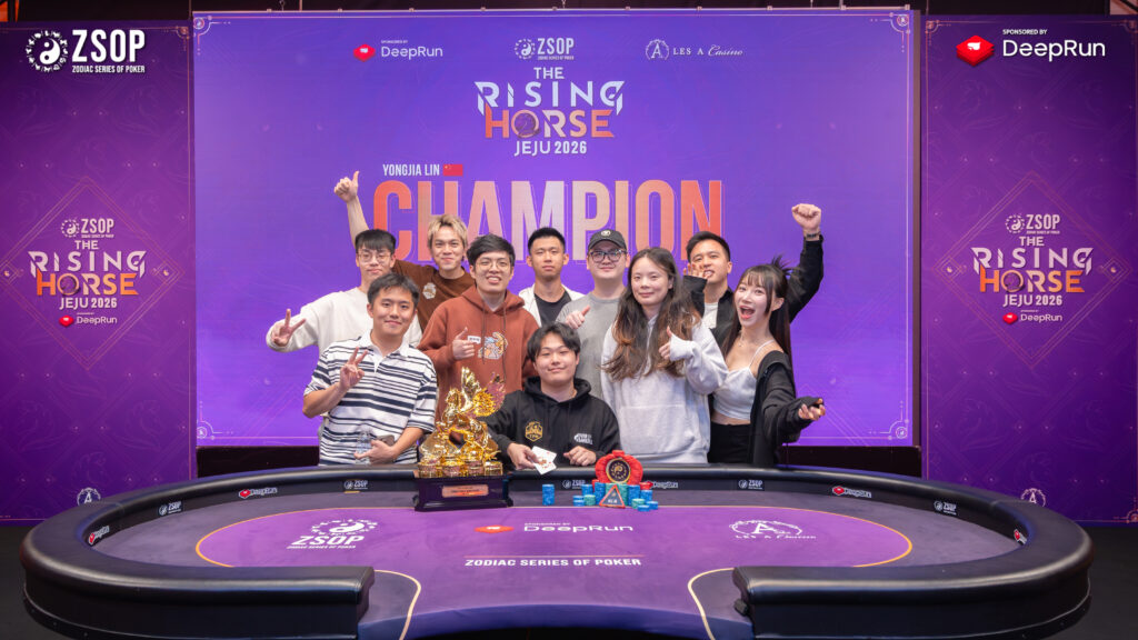 Yongjia Lin, the ZSOP The Rising Horse Main Event Champion
