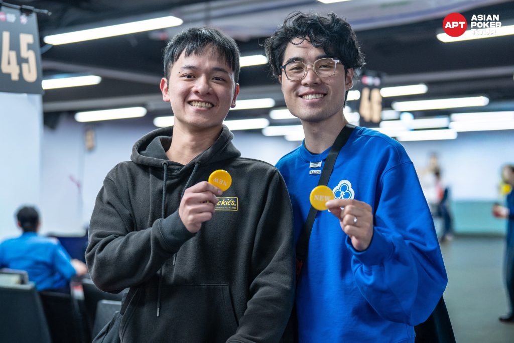 Yung Chun Wang and Chao Chiuan Lin (photo courtesy of Asian Poker Tour)