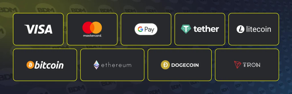 BDMbet Payment Options