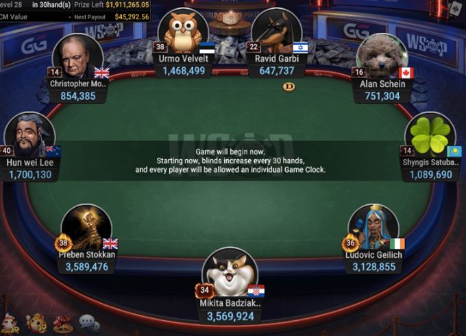 WSOP #58 – $5K NLH 6 Handed Championship final table