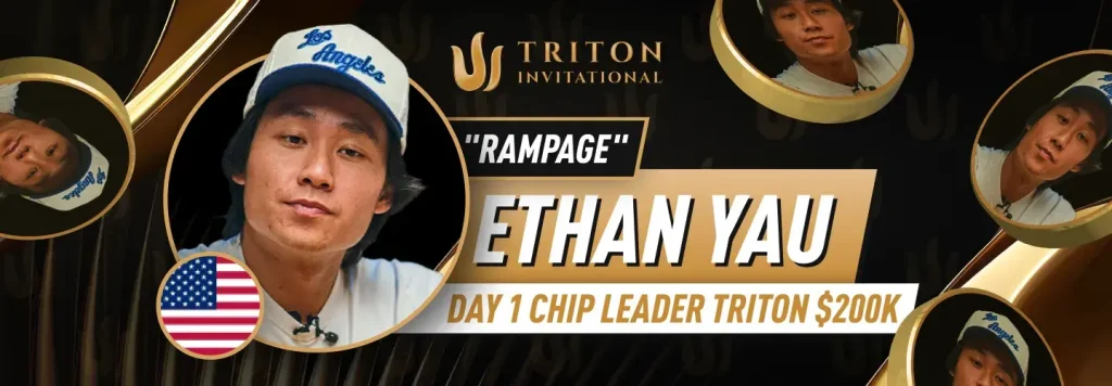 Rampage Poker Leads Day 1 of the $200K Triton Invitational