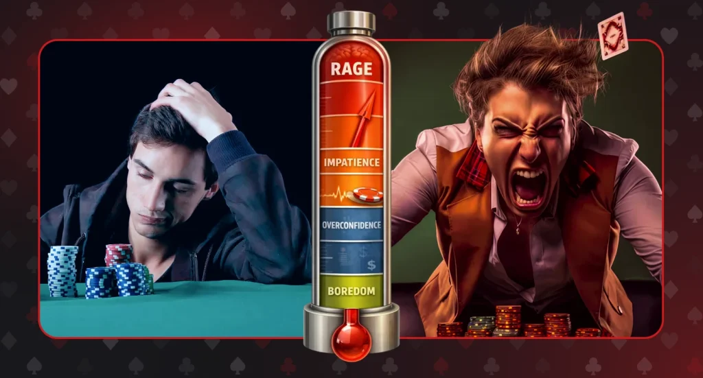 Be aware of the causes of tilt to overcome it during playing poker