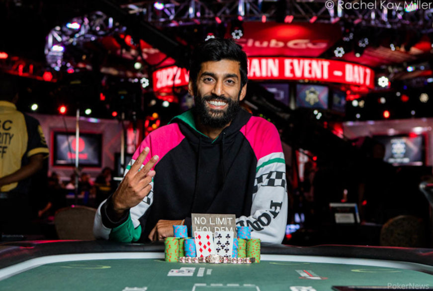 Sandeep Pulusani – Photo credit – WSOP / PokerNews – Rachel Kay Miller
