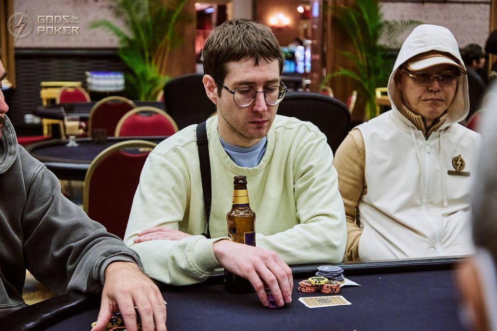 GOP Mini Main Event Chip Leader Aurimas Stanevicius