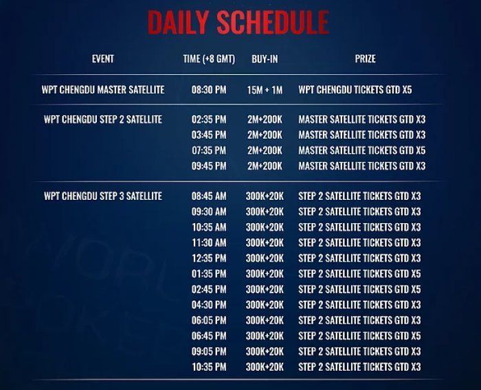 WPT Chengdu announced – Online Satellites already running