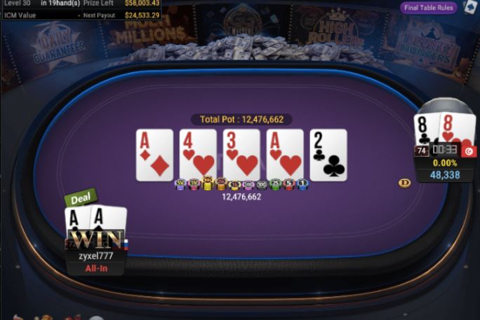 WSOP Side Event – $400 Six Handed