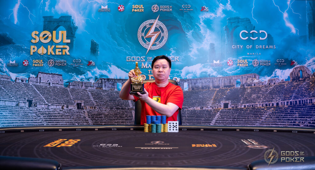 Rudy Edenata claimed the PHP 110,000 Single Day High Roller title