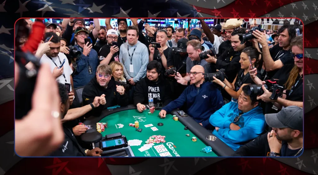 Moneymaker's Bustout Hand - J-9 vs Aces on 7-7-7-8-8