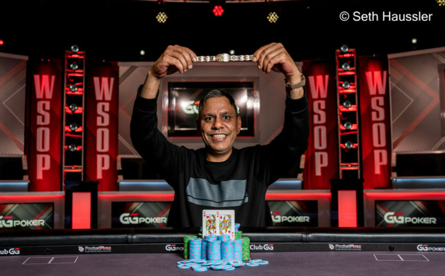 Jaspal Brar – Photo credit – WSOP / PokerNews – Seth Haussler