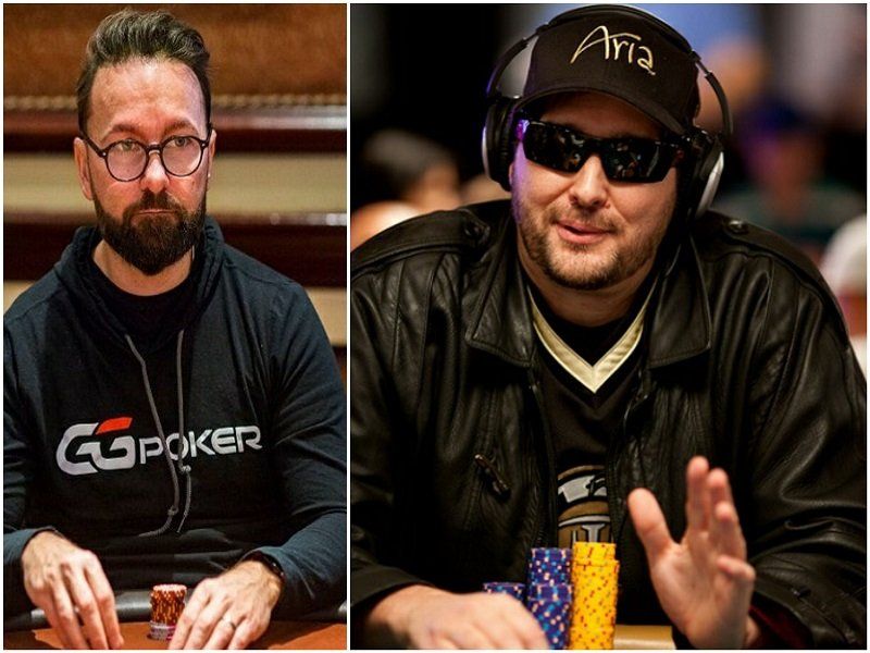 Daniel Negreanu (left) and Phil Hellmuth (right)