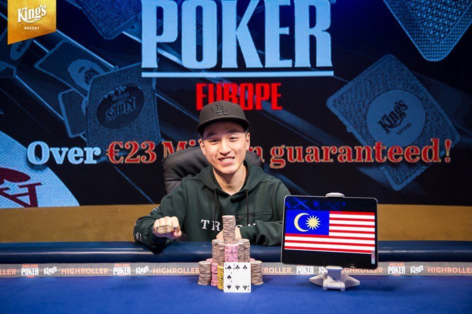Chin Wei Lim wins the 100K Diamond High Roller! – Photo by King’s