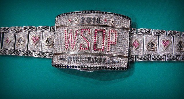 WSOP Main Event bracelet. Credit: Cardplayer