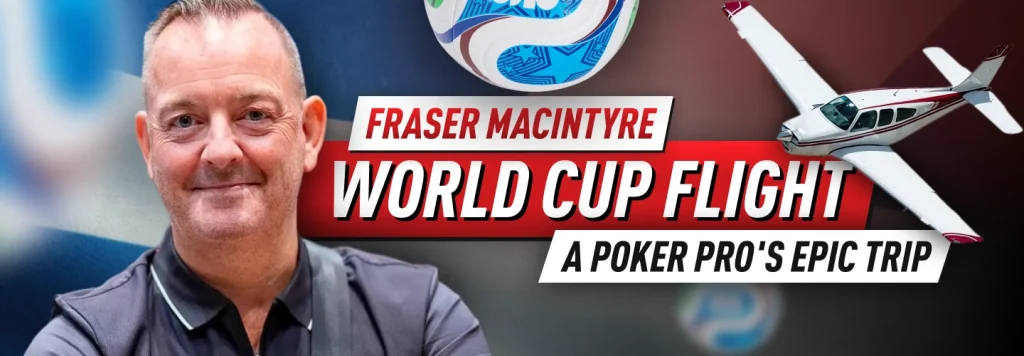 Fraser MacIntyre took his own single-engine propeller airplane and flew to the World Cup