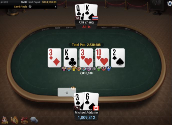 WSOP #54 – $10,000 Heads Up NLH Championship – Addamo vs. Zhang