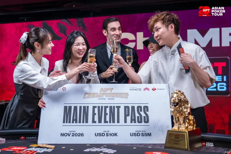 APT Taipei 2026 Main Event Champion - Chun Shing Lau