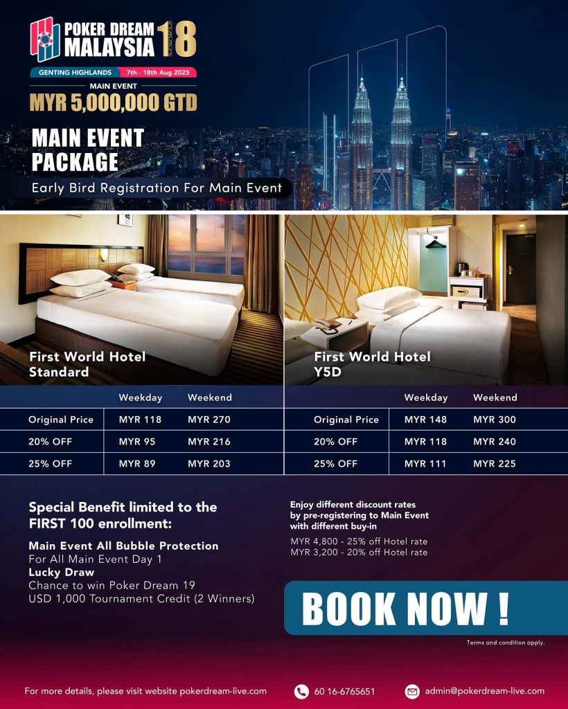 Main Event Early Bird Package