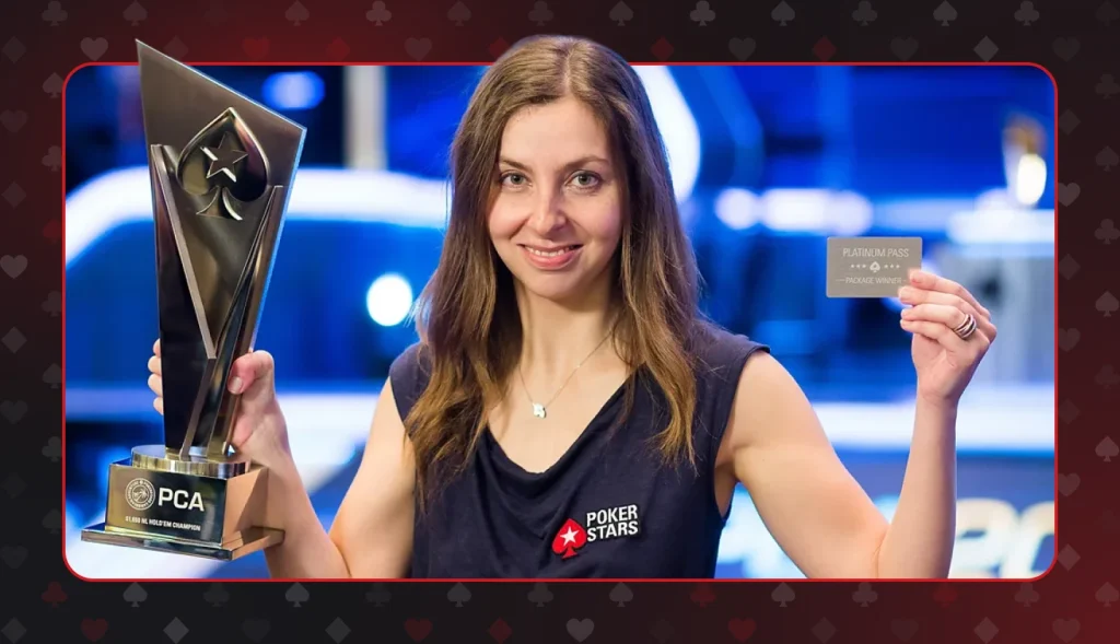 Maria Konnikova winning the PCA 2018 and a Platinum Pass