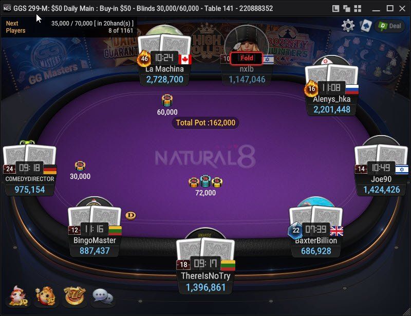 GGS 299-M: $50 Daily Main – Final Table
