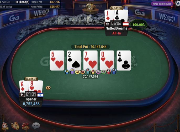 WSOP Super Circuit Online Series RING #13: $210 Bounty 6 Max
