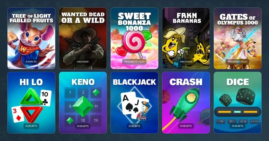Duelbits Casino Games