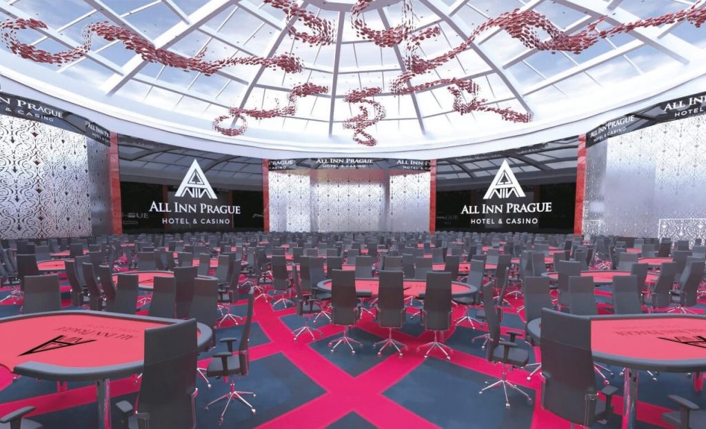 How the poker room will look – Photo credit: All Inn Prague Casino & Hotel